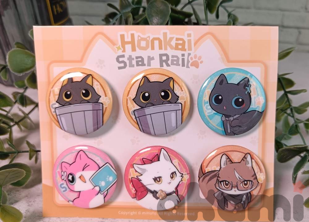 Значок с котиком Cat series Vol.4 (Honkai: Star Rail) - 1