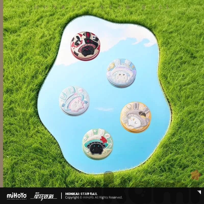 Значок с вышивкой Грибочки Mushroom Bunny (Honkai: Star Rail) - 1