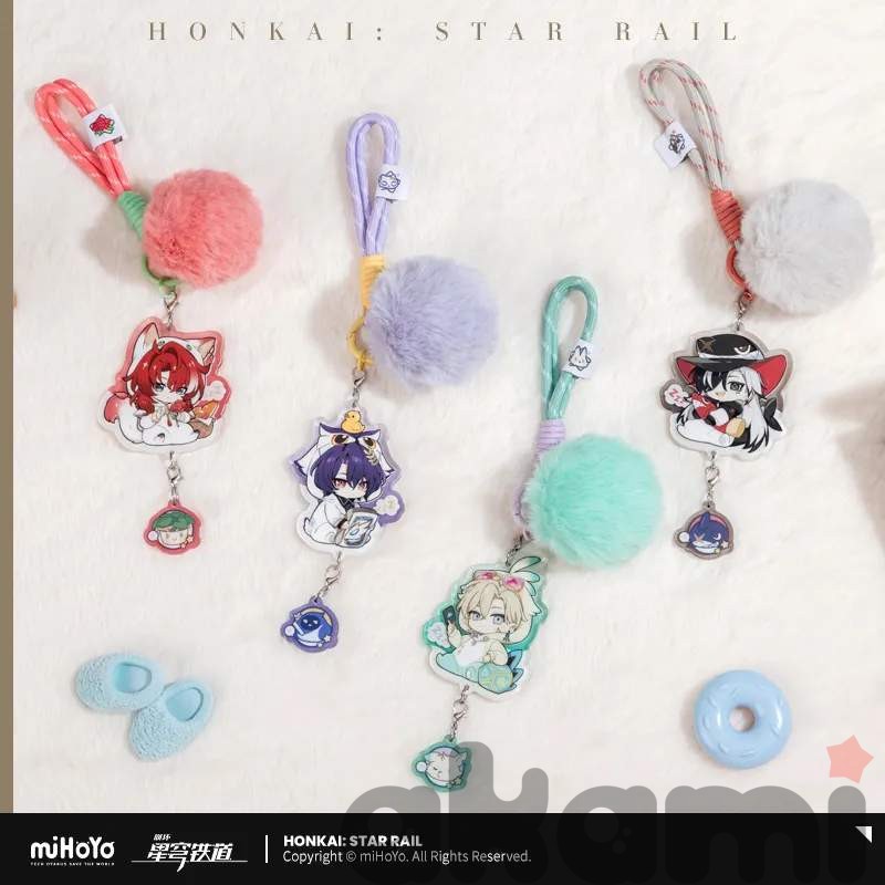 Брелок пушистый Авантюрин Boys Dorm Series (Honkai: Star Rail) - 1