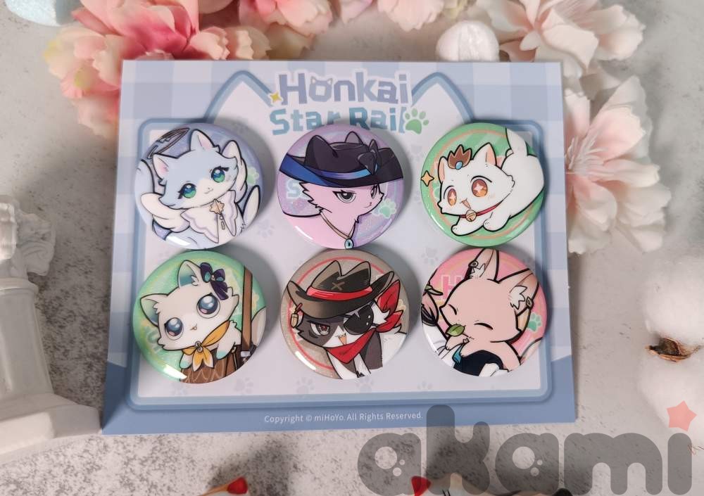 Значок с котиком Cat series Vol.5 (Honkai: Star Rail) - 1