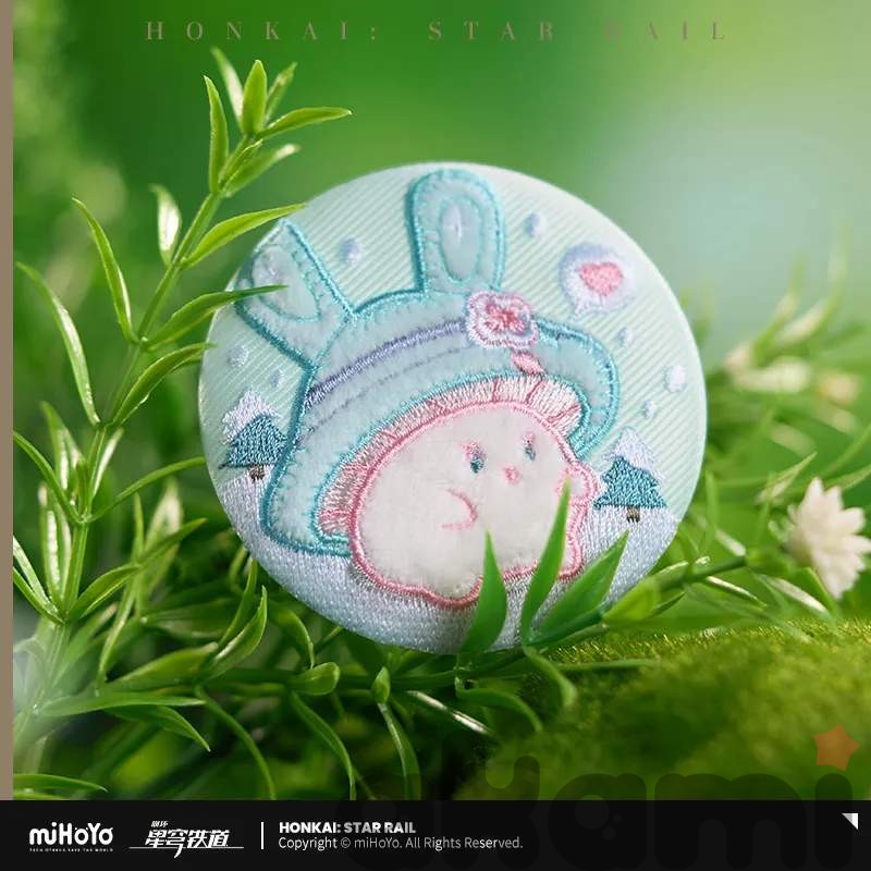 Значок с вышивкой Грибочки Mushroom Bunny (Honkai: Star Rail) - 2