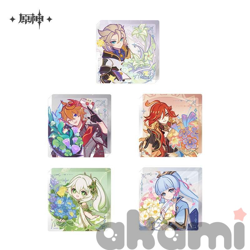 Значок и акриловый блок Voicemail of Fragrance (Genshin Impact) - 2