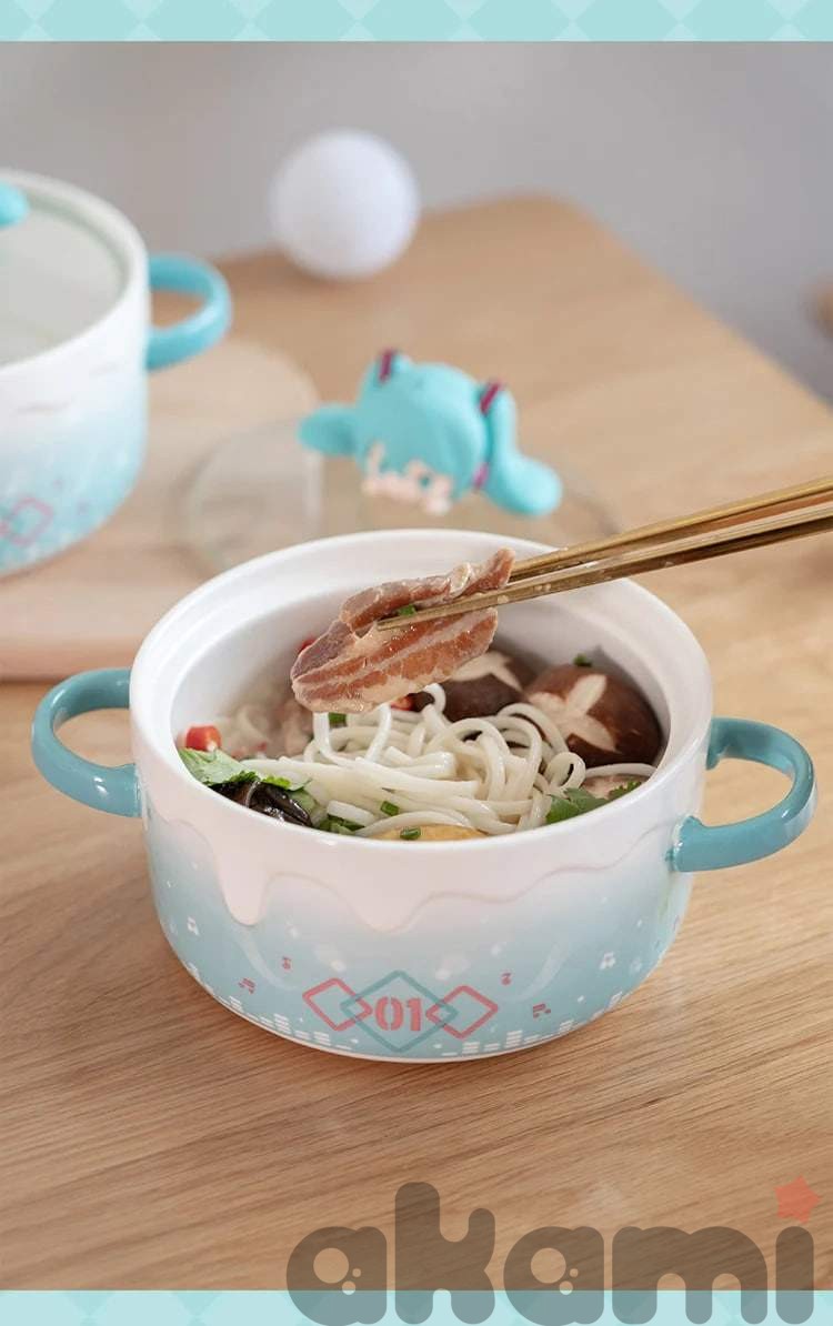 Хатсуне Мику Angry Pouty Face Bowl (with lid) - 8