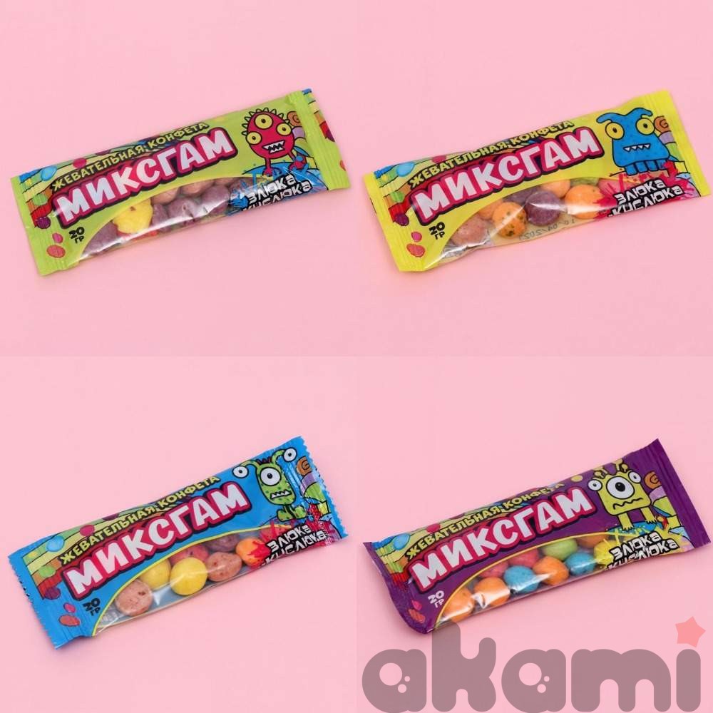 Жевательная конфета "Миксгам. Злюка-кислюка", 20 г - Конфеты / Аниме ...