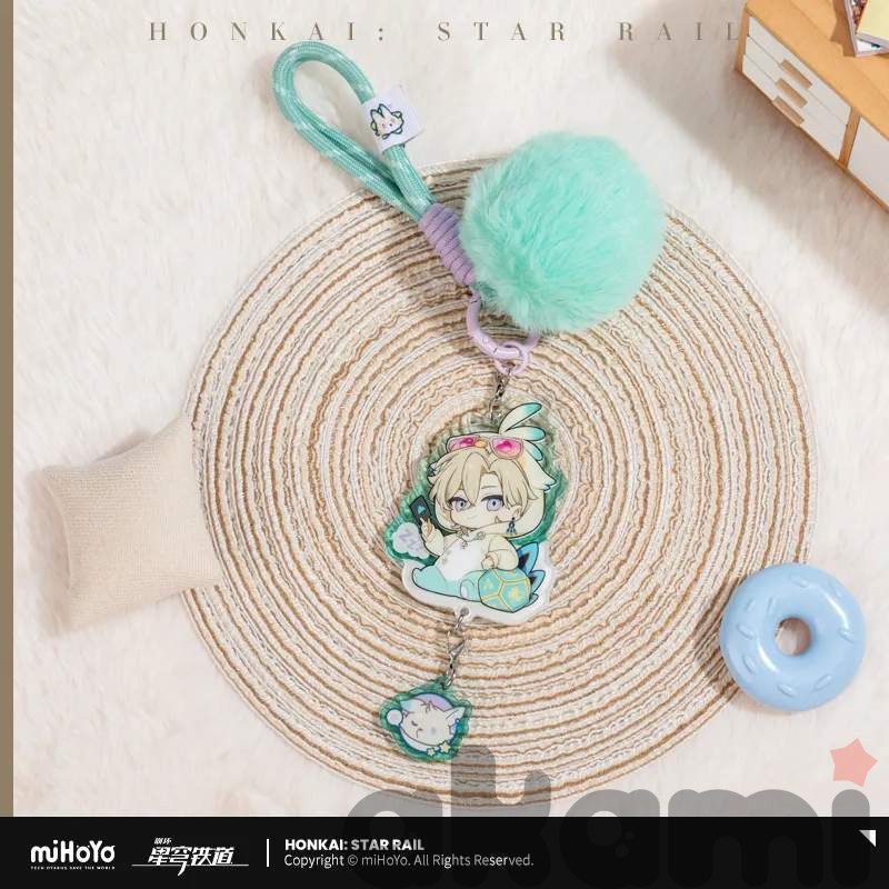 Брелок пушистый Авантюрин Boys Dorm Series (Honkai: Star Rail)