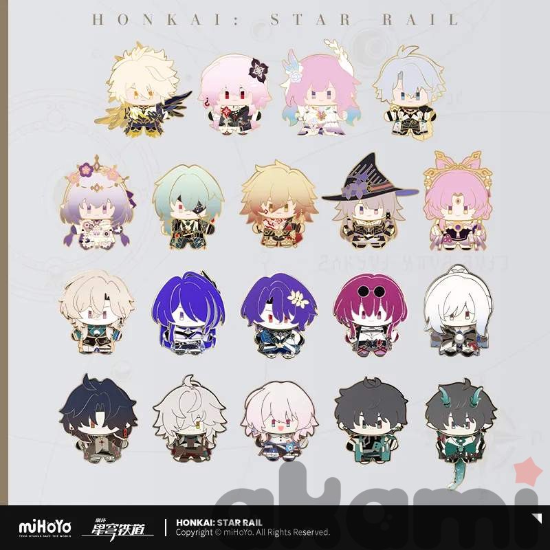 Металлический пин Chibi Series (Honkai: Star Rail)