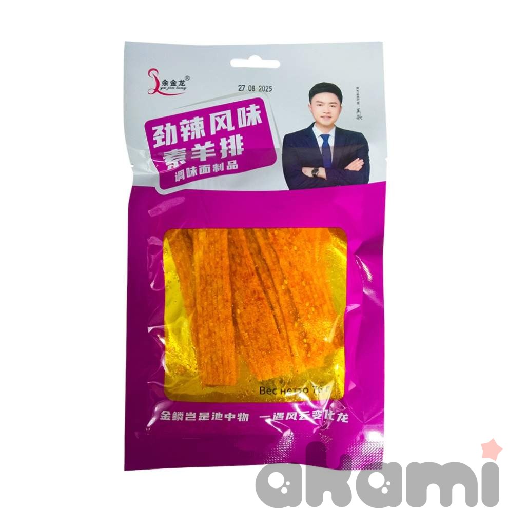 Острые мучные полоски со вкусом бараньих ребрешек Yujinlong 76г