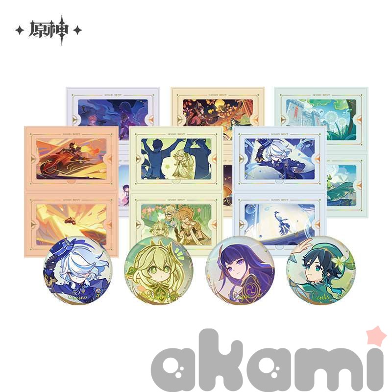 Значок и набор карточек The long way home (Genshin Impact)