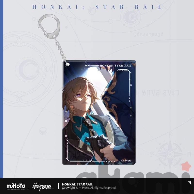 Акриловый брелок со световым конусом Авантюрин Единственный победитель (Honkai: Star Rail)