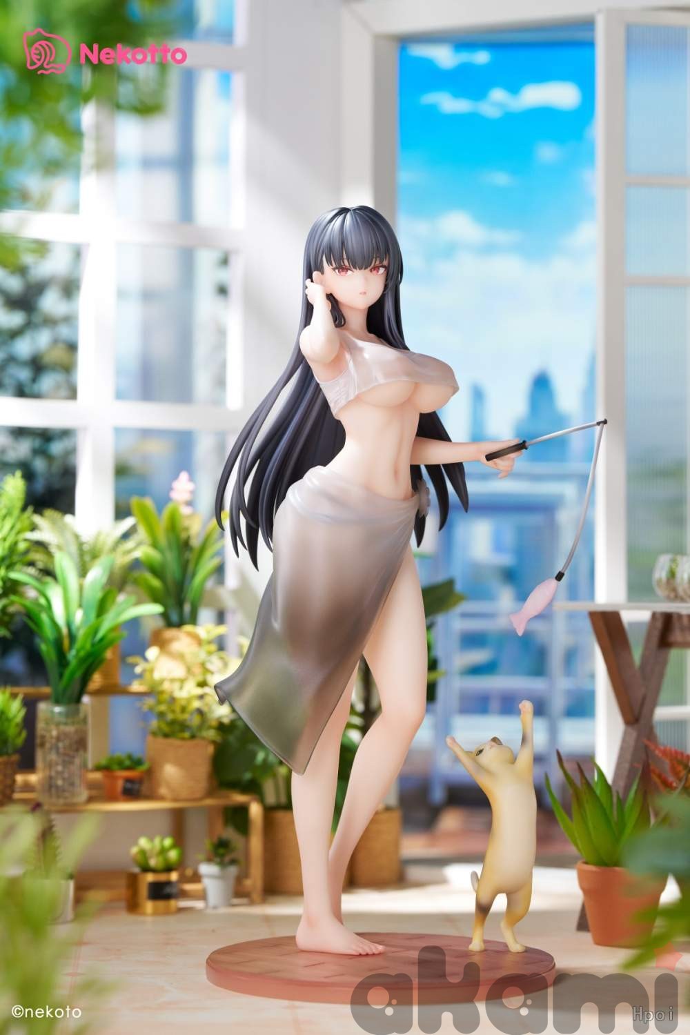 Cat Playing Girl Kioto 1/6