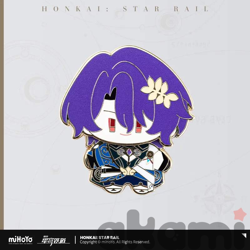 Металлический пин Рацио Chibi Series (Honkai: Star Rail)