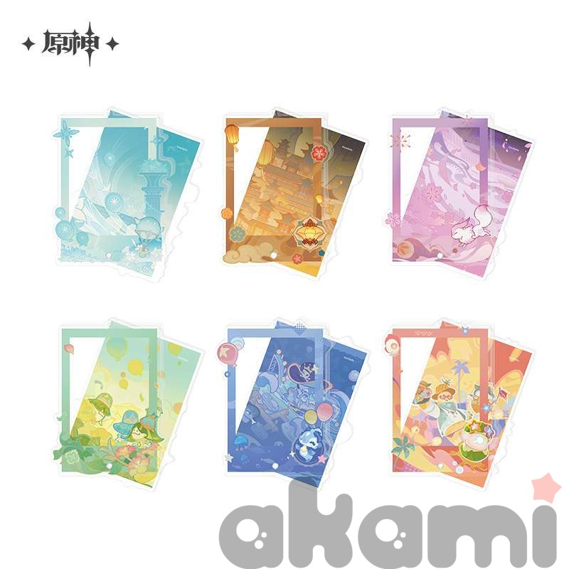 Акриловые рамки регионов (Genshin Impact)