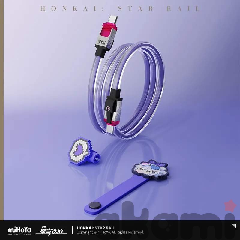 Кабель зарядки (Type-C) Silver Wolf Pixel Series (Honkai: Star Rail)