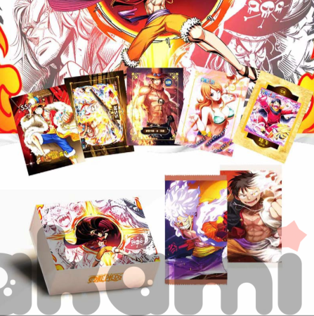 One piece карточки коллекционные 3шт в бустере ci387