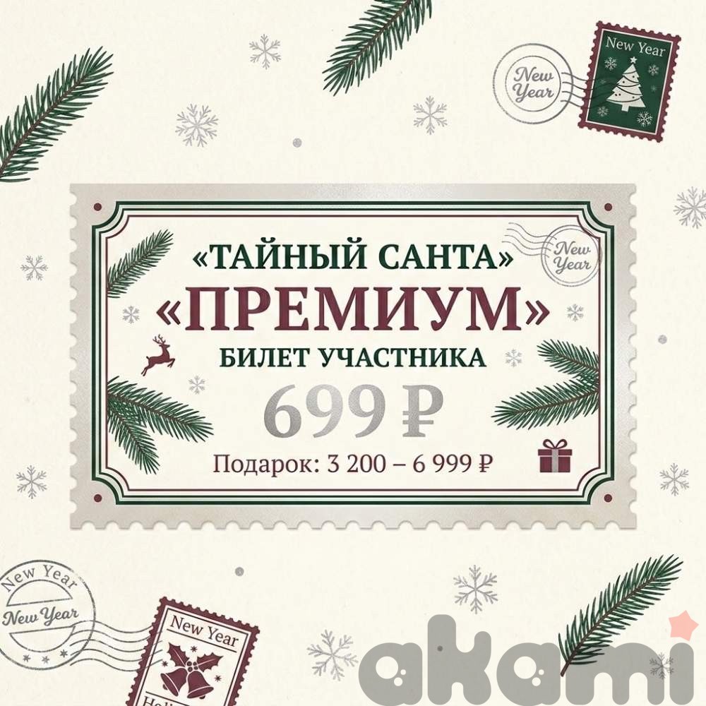 ПРЕМИУМ билет участника Тайный Санта