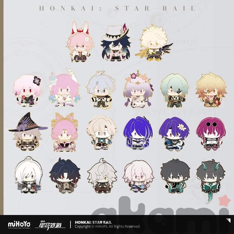 Металлический пин Chibi Series (Honkai: Star Rail)