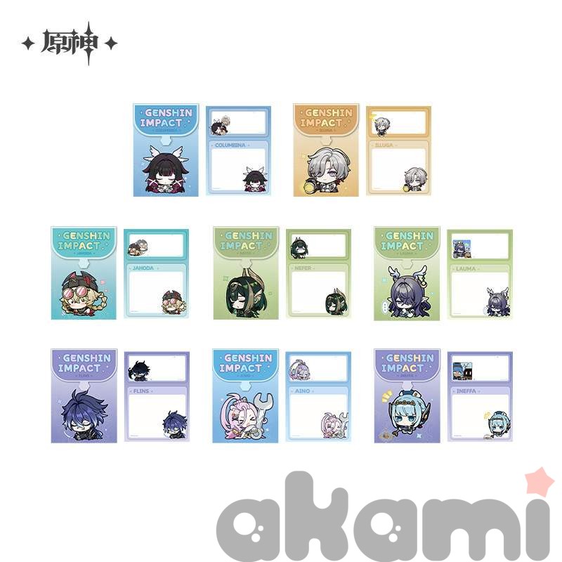 Наборы для заметок Nod Krai Chibi Character (Genshin Impact)